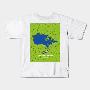 Lake Der-Chantecoq map Kids T-Shirt